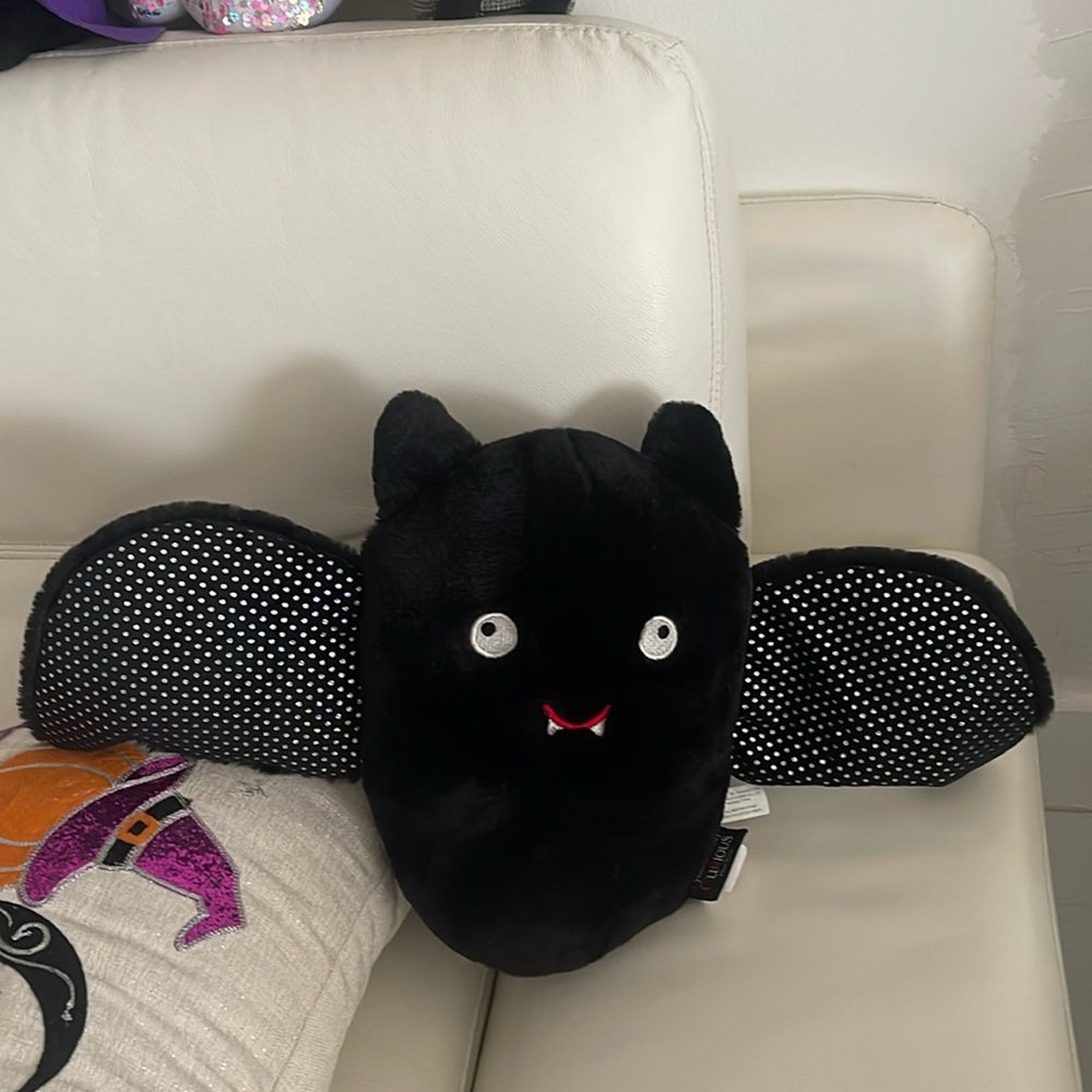 Cynthia Rowley Curious Halloween BAT Black/Multi Color Sparkly Decor